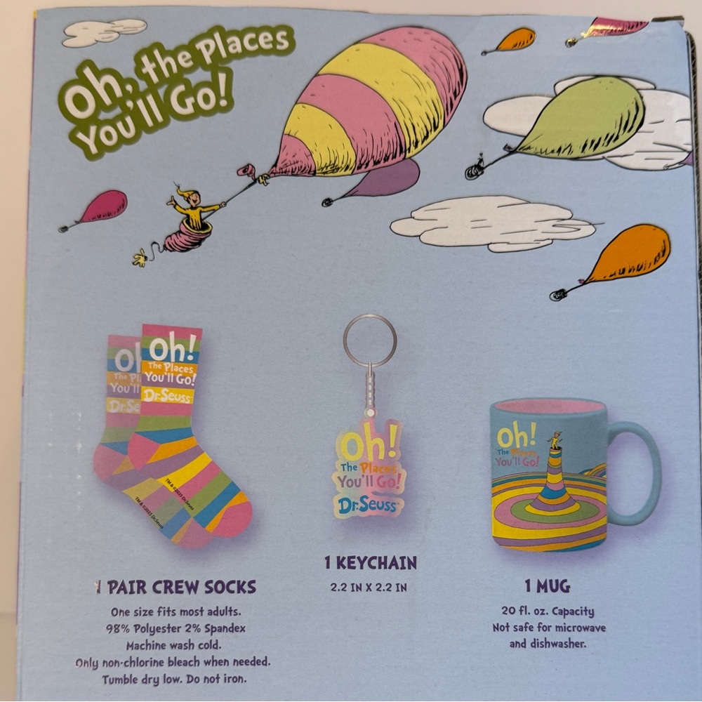 Dr. Seuss Mug, Socks, and Keychain Bundle - Picture 4 of 4
